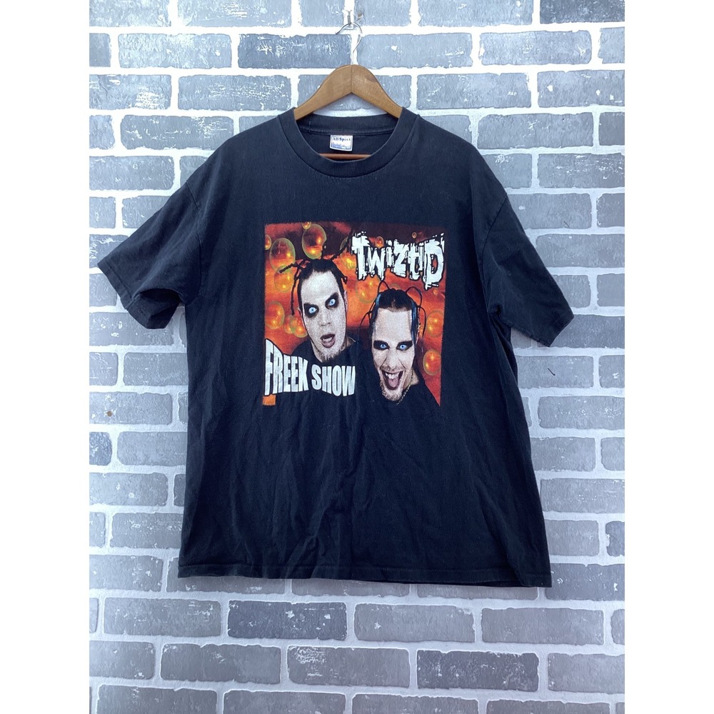 Vintage Twiztid Freek Show Shirt XL All Sport Psychopathic Records Hatchetman